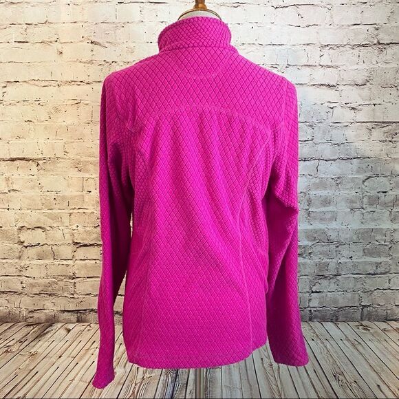 Tek Gear Quarter Zip Pullover Pink Thumb Holes Medium - Picture 4 of 6